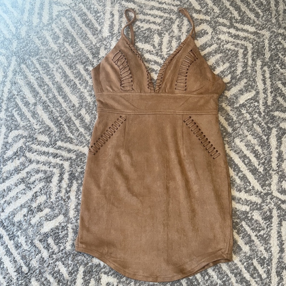 Brand new suede dress